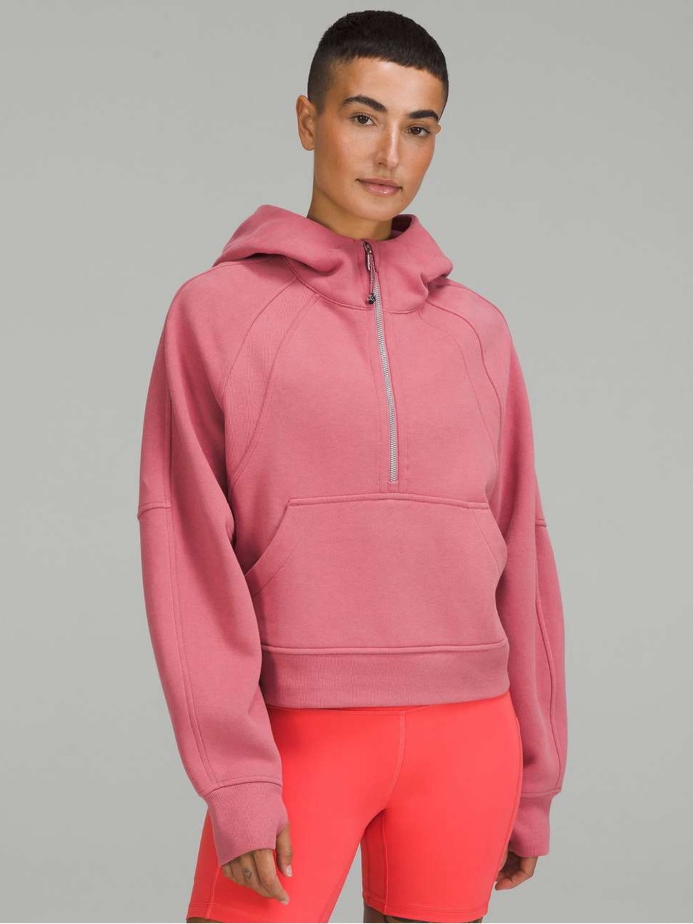 Lululemon Scuba Oversized Half-Zip Hoodie Brier Rose XS/S